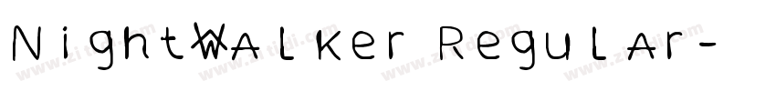 NightWalker Regular字体转换